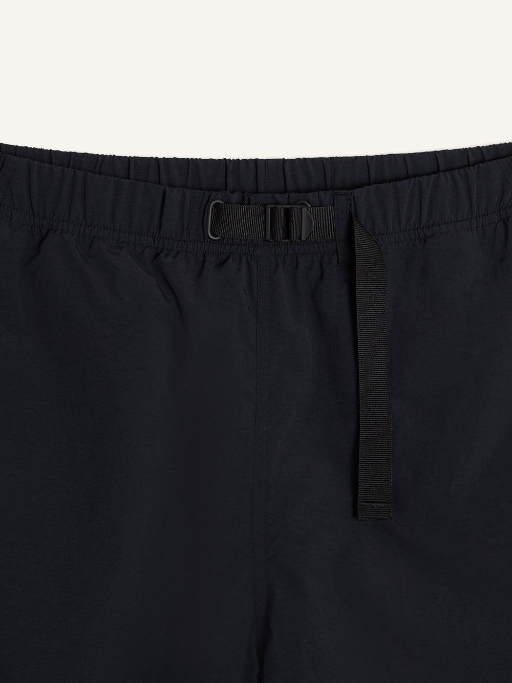 MAISON KITSUNÉ-BELTED TECHNICAL SHORTS-QM01403WQ4081 P199 BLACK