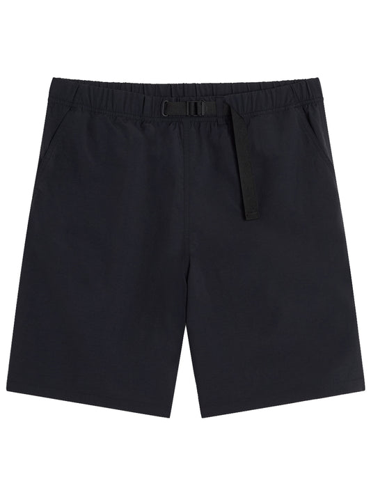 MAISON KITSUNÉ-BELTED TECHNICAL SHORTS-QM01403WQ4081 P199 BLACK