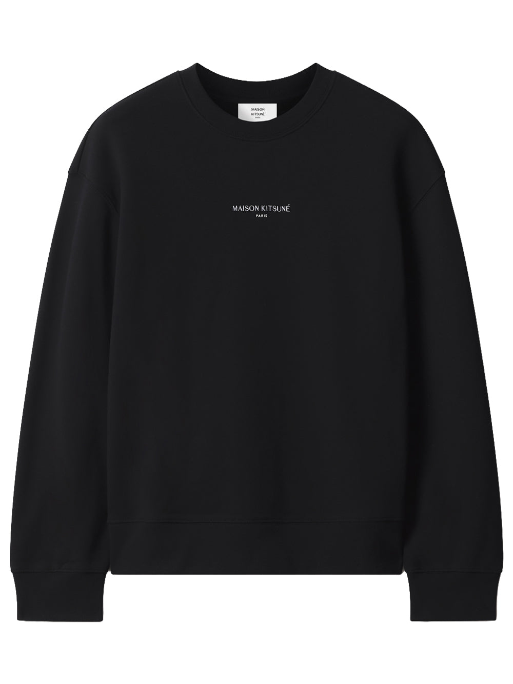 MAISON KITSUNÉ-COMFORT SWEATSHIRT-MRMJS10KM0341 P199 BLACK