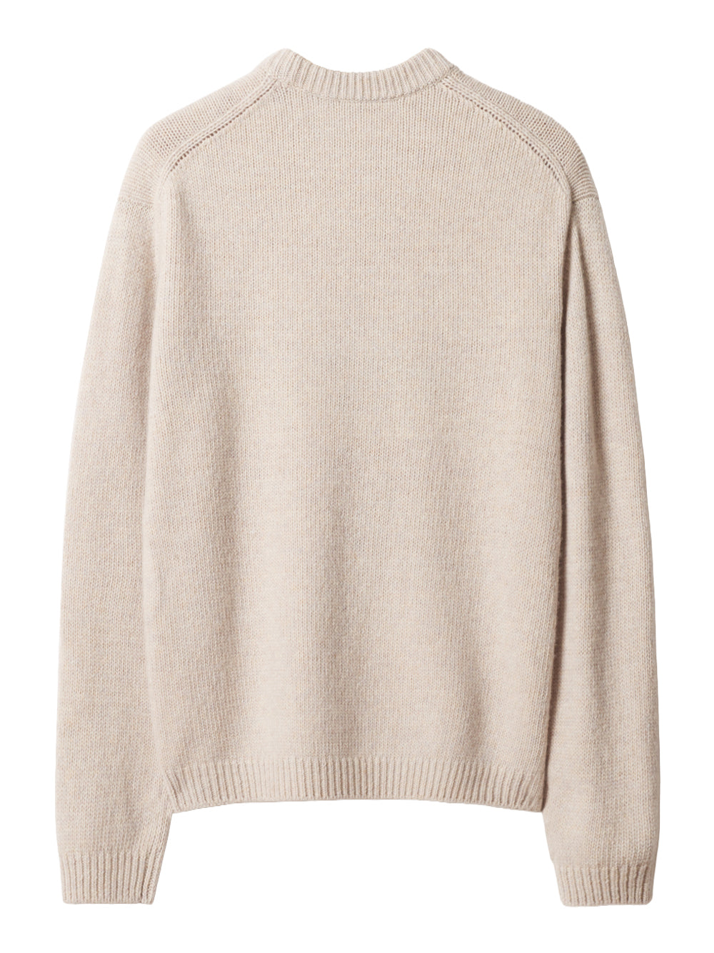 MAISON KITSUNÉ-DRESSED FOX INTARSIA WOOL JUMPER-MRMKJ02KT1241 0548 MOON BEIGE