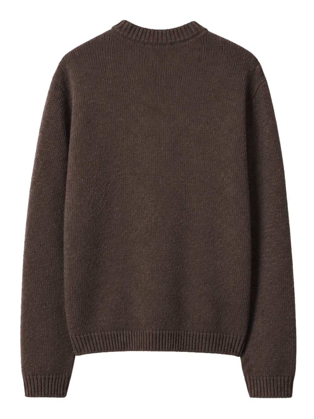 MAISON KITSUNÉ-DRESSED FOX INTARSIA WOOL JUMPER-MRMKJ02KT1241 0553 DARK WOOD