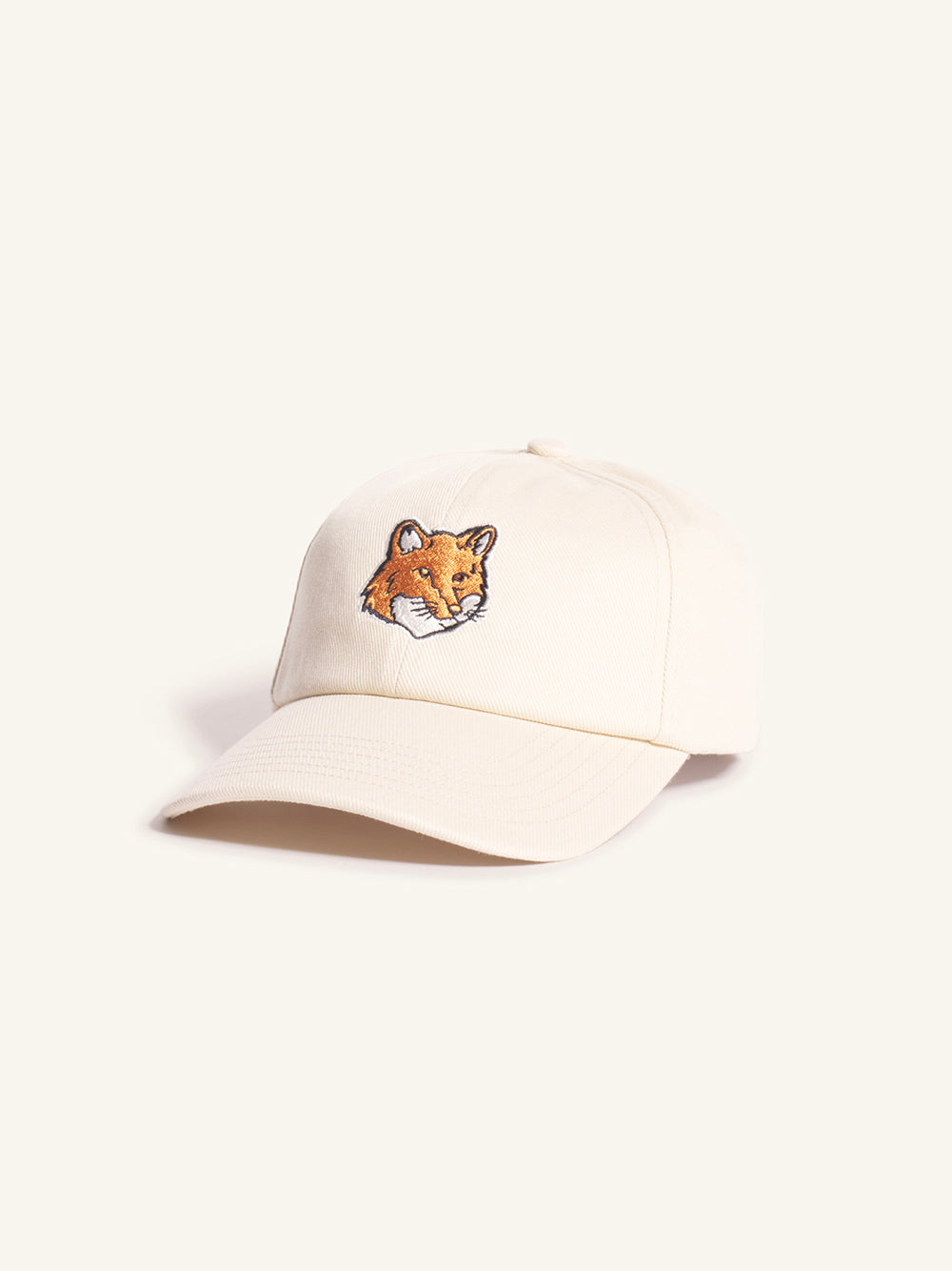 MAISON KITSUNÉ-FOX HEAD CAP-PM06100WW0096 0428 DRIFTWOOD