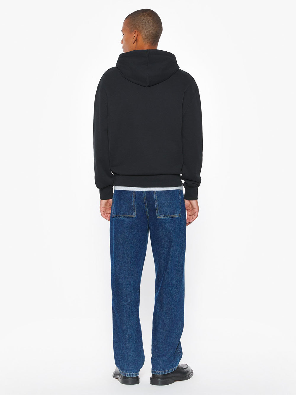 MAISON KITSUNÉ-FOX HEAD COMFORT HOODIE-PM00703KM0341 P199 BLACK