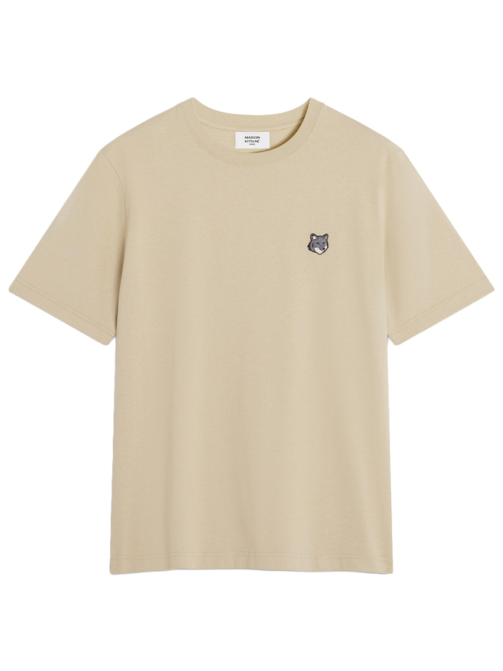 MAISON KITSUNÉ-FOX HEAD COMFORT TEE-PM00108KJ7025 0450 TEA LEAF