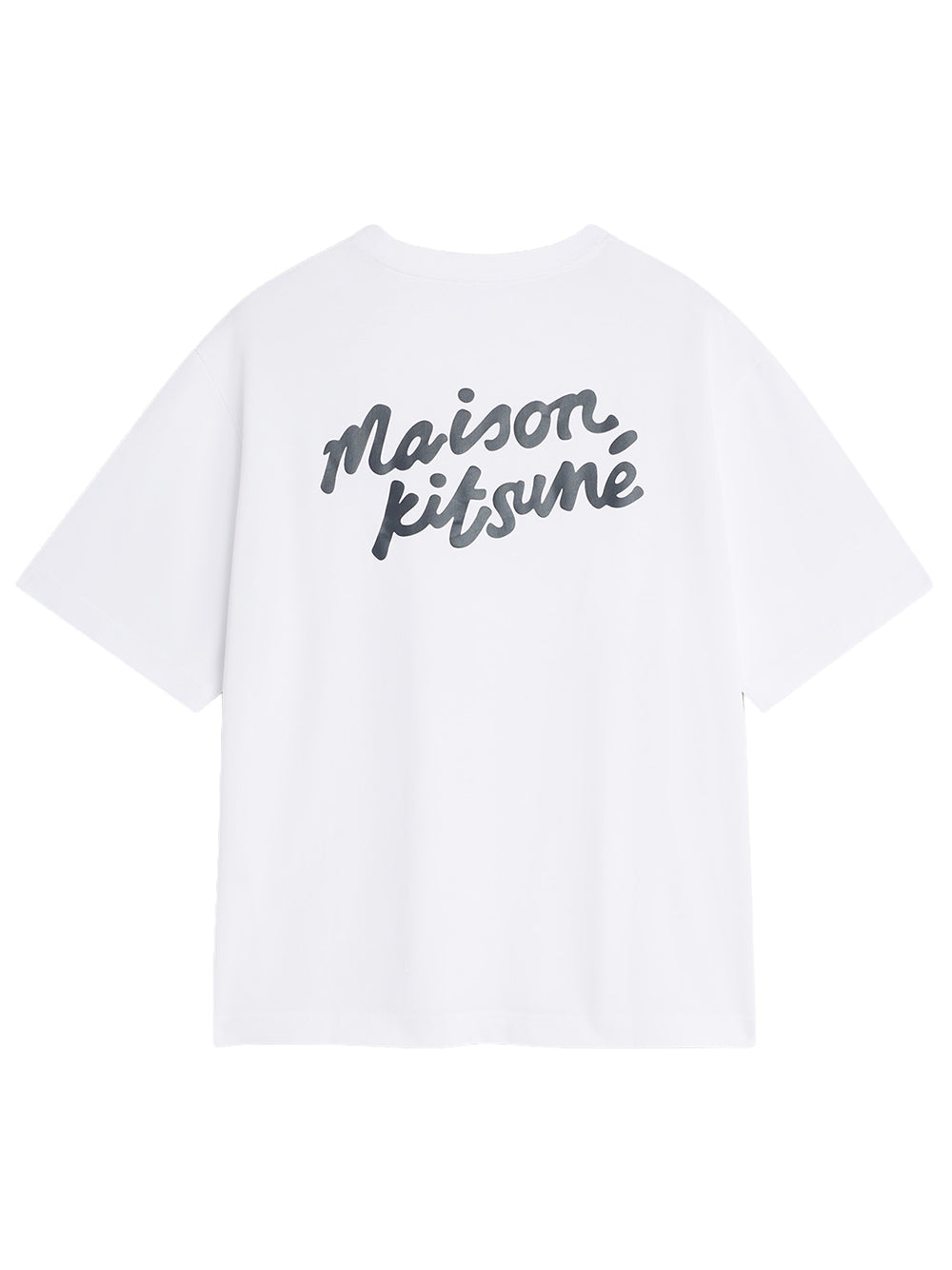 MAISON KITSUNÉ-HANDWRITING OVERSIZE TEE-PM00110KJ0119 M186 WHITE/BLACK