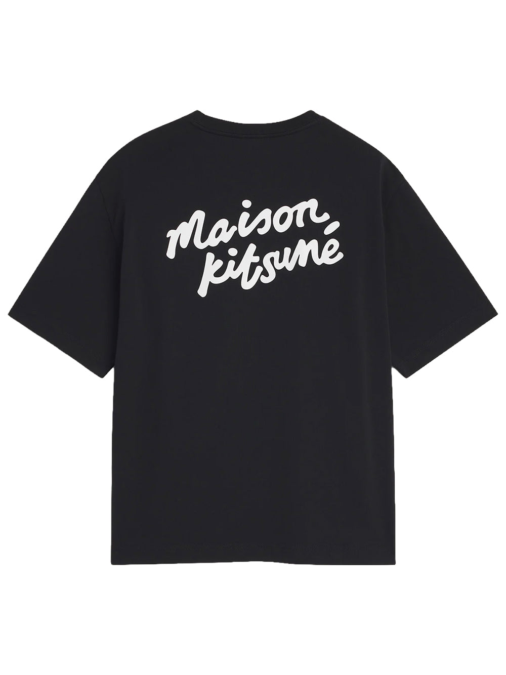 MAISON KITSUNÉ-HANDWRITING OVERSIZE TEE-PM00110KJ0119 O197 BLACK/WHITE