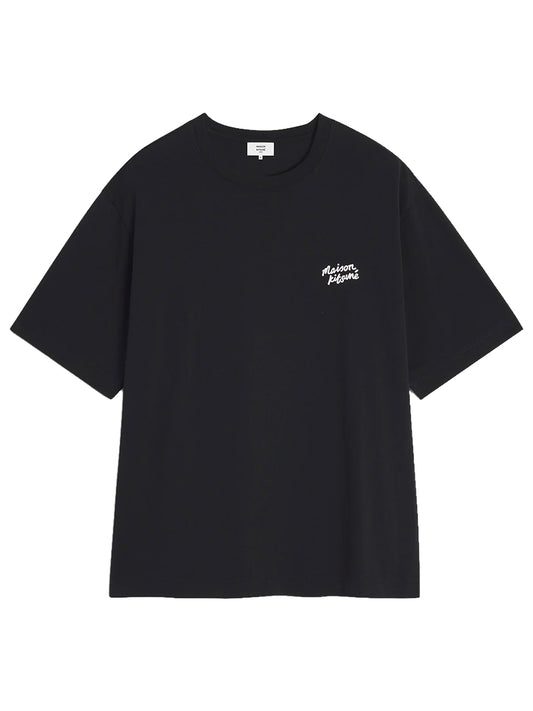 MAISON KITSUNÉ-HANDWRITING OVERSIZE TEE-PM00110KJ0119 O197 BLACK/WHITE