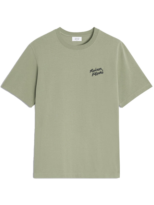 MAISON KITSUNÉ-MAISON KITSUNÉ HANDWRITING COMFORT TEE-MM00126KJ7025 P131 LAUREL GREEN