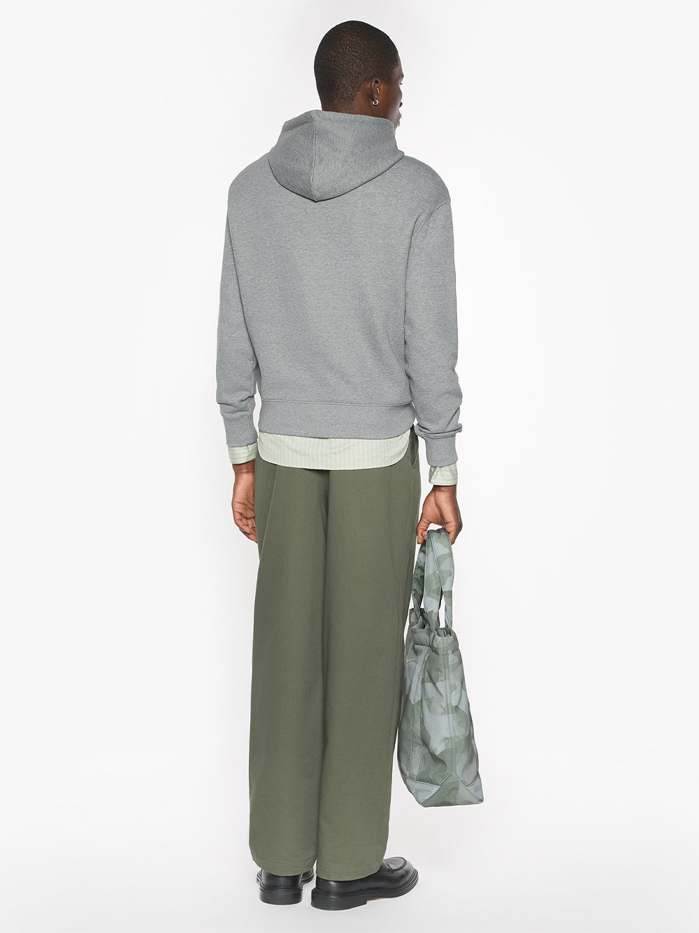 MAISON KITSUNÉ-MAISON KITSUNÉ PILLAR COMFORT HOODIE-PM00701KM0341 H131 MEDIUM GREY MELANGE