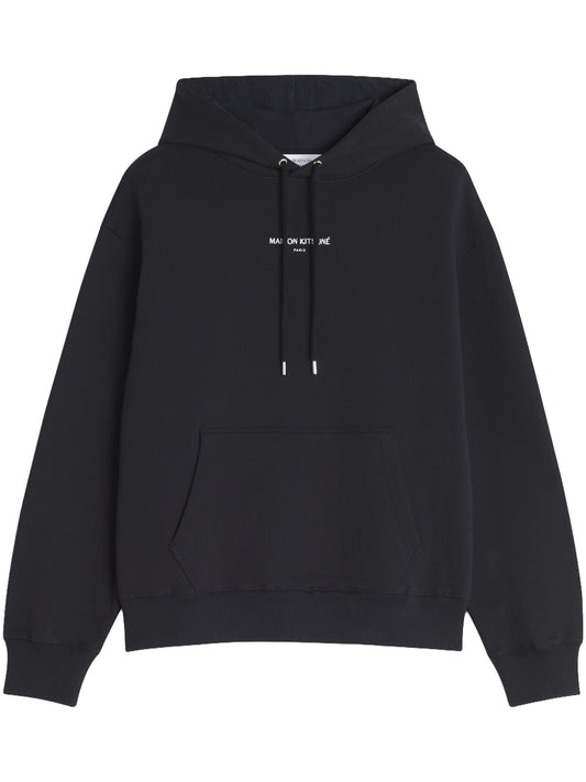 MAISON KITSUNÉ-PARIS COMFORT HOODIE-QM00700KM0341 P199 BLACK