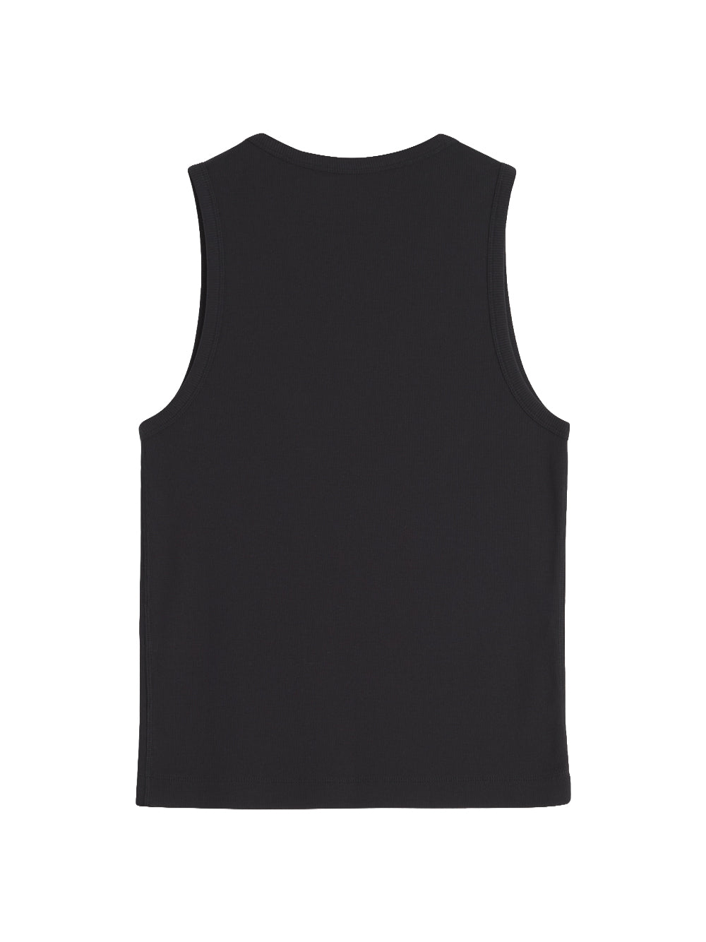 MAISON KITSUNÉ-PARIS RIBBED TANK TOP-QM00600KA0033 P199 BLACK