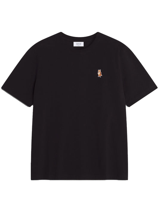 MAISON KITSUNÉ-STANDING FOX COMFORT TEE-PM00123KJ7026 P199 BLACK