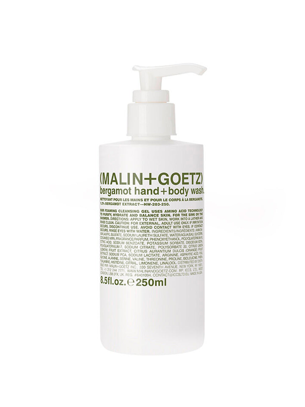 MALIN + GOETZ-BERGAMOT HAND+BODY WASH - 250 ML-40295907 250ML