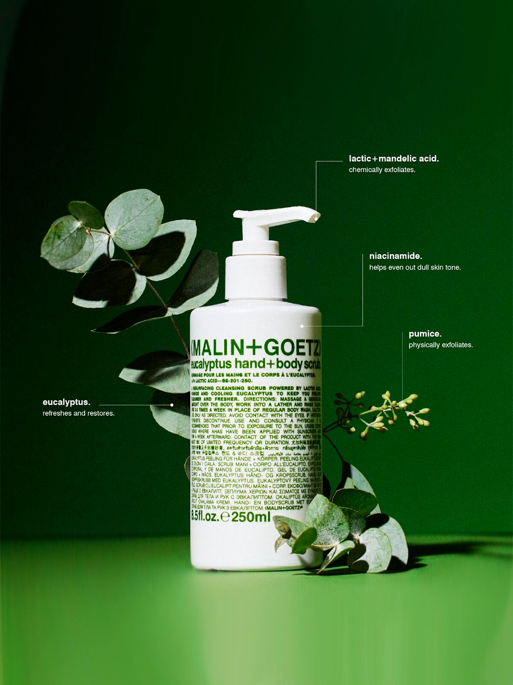 MALIN + GOETZ-EUCALYPTUS HAND+BODY SCRUB-40301220 220 ML