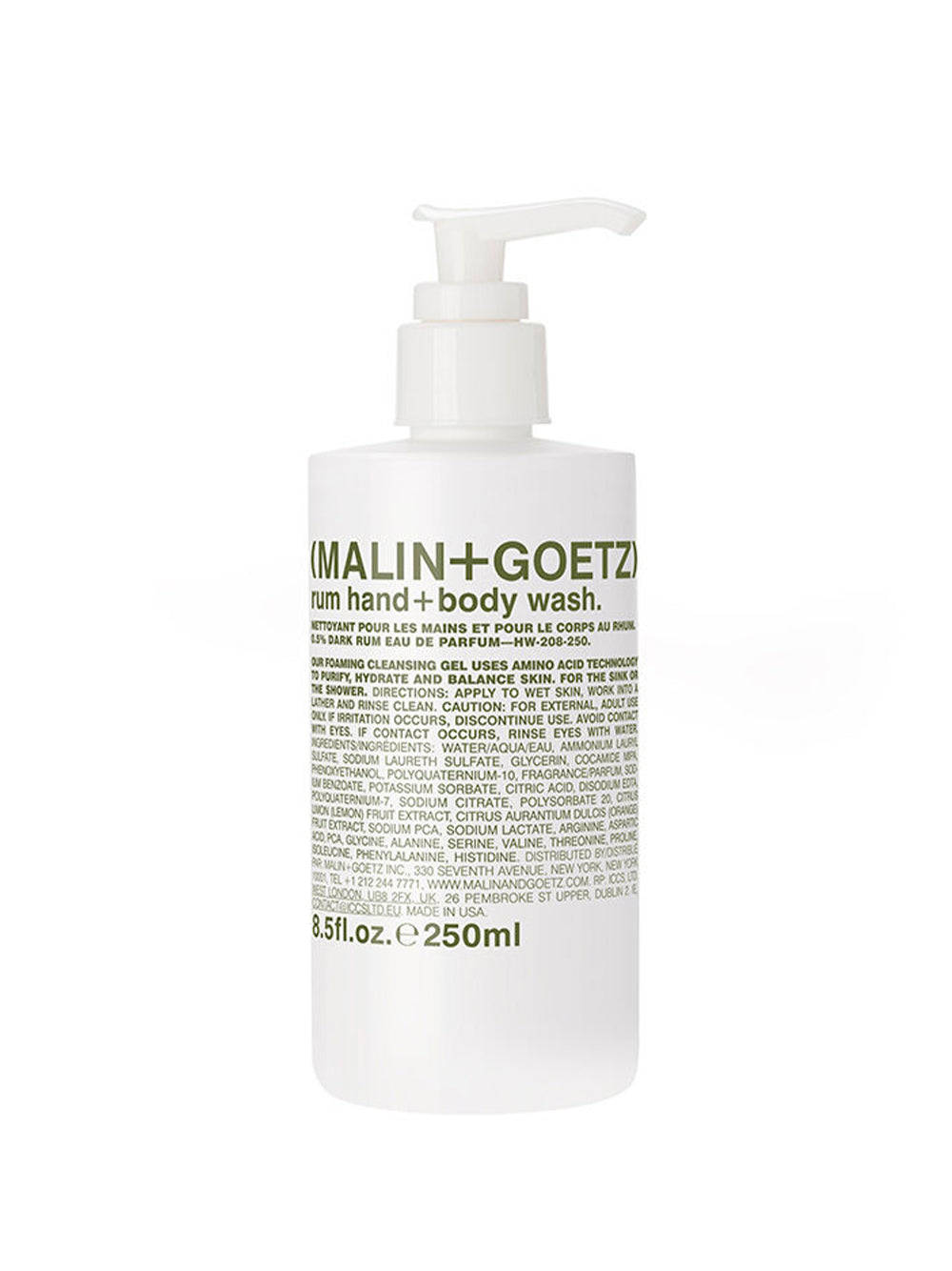 MALIN + GOETZ-RUM HAND+BODY WASH - 250 ML-40295926 250 ML