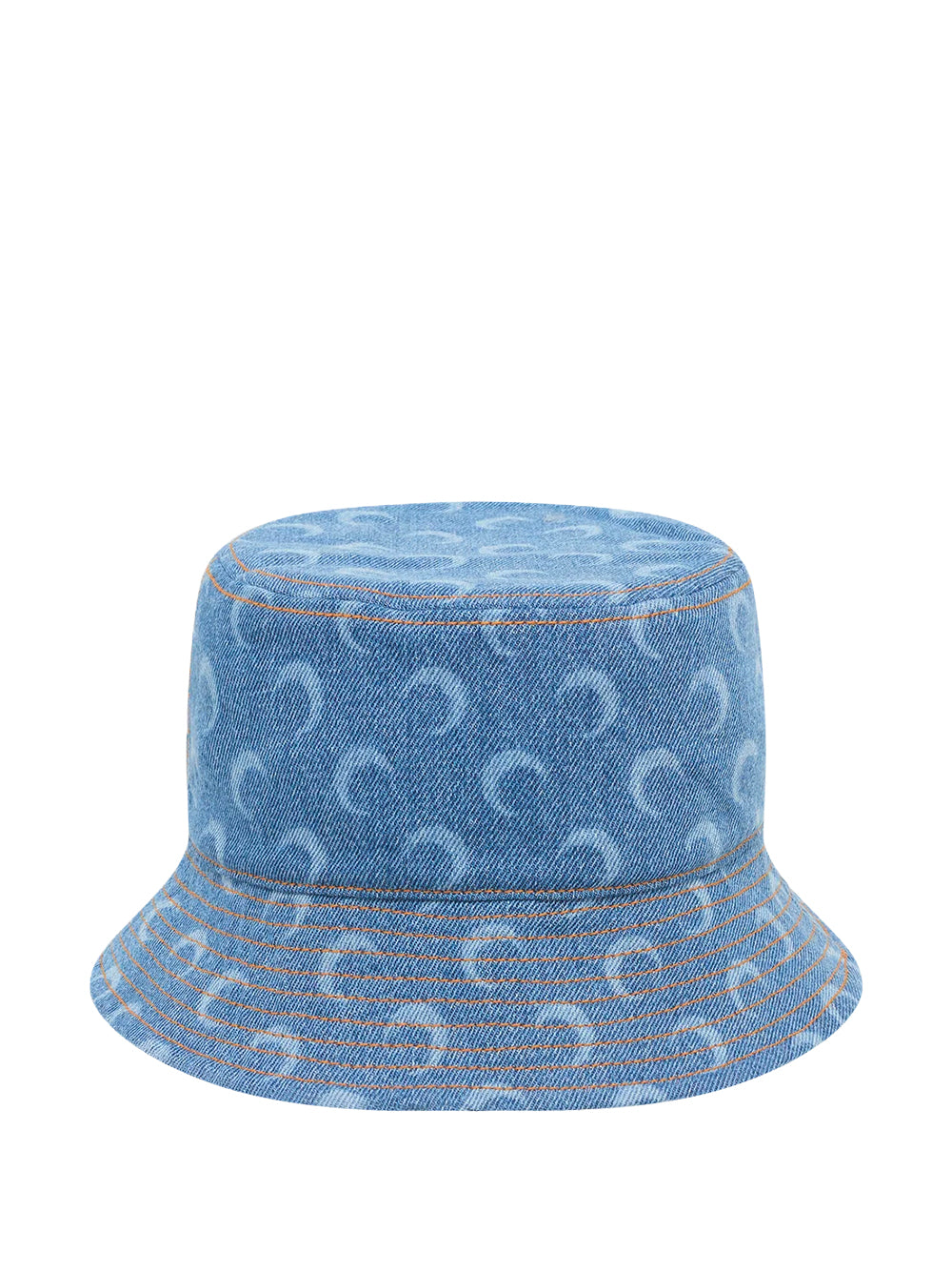 MARINE SERRE-MOON LASER DENIM BUCKET HAT-UHG030ACDEN0002 BL05 LIGHT BLUE