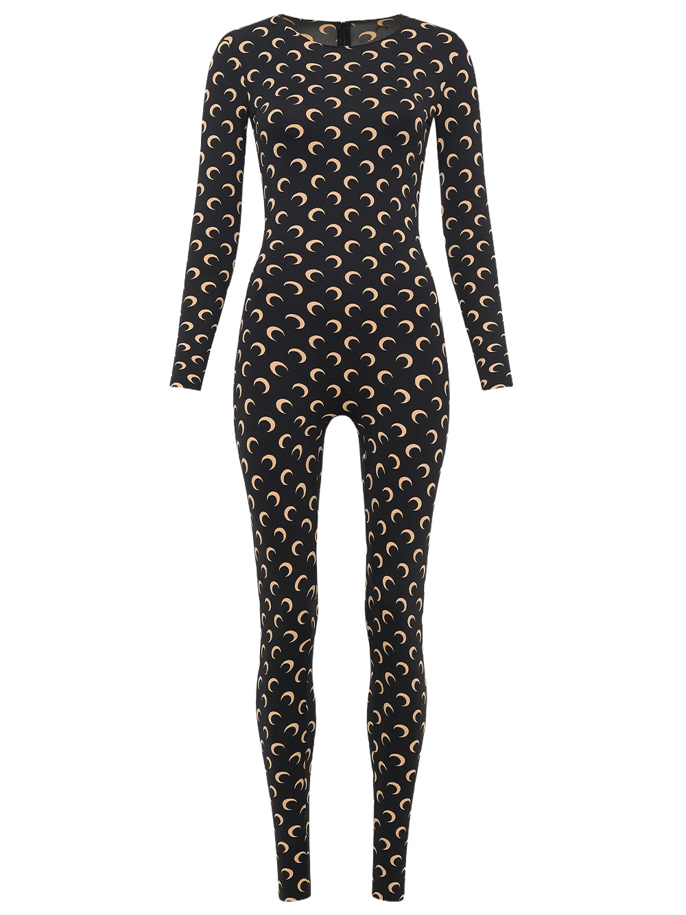 MARINE SERRE-MOON PRINTED JERSEY LS CATSUIT-WJS002ACJER0001 IT99 INVERSE TAN