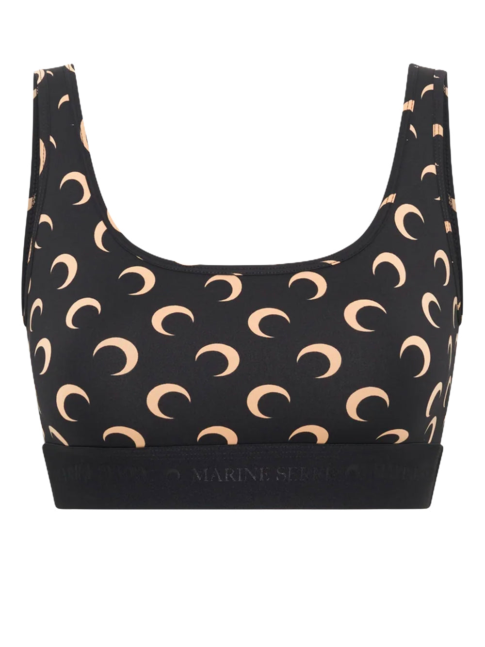 MARINE SERRE-MOON PRINTED JERSEY SPORTS BRA-WUW055BCJER0001 IT99 INVERSE TAN