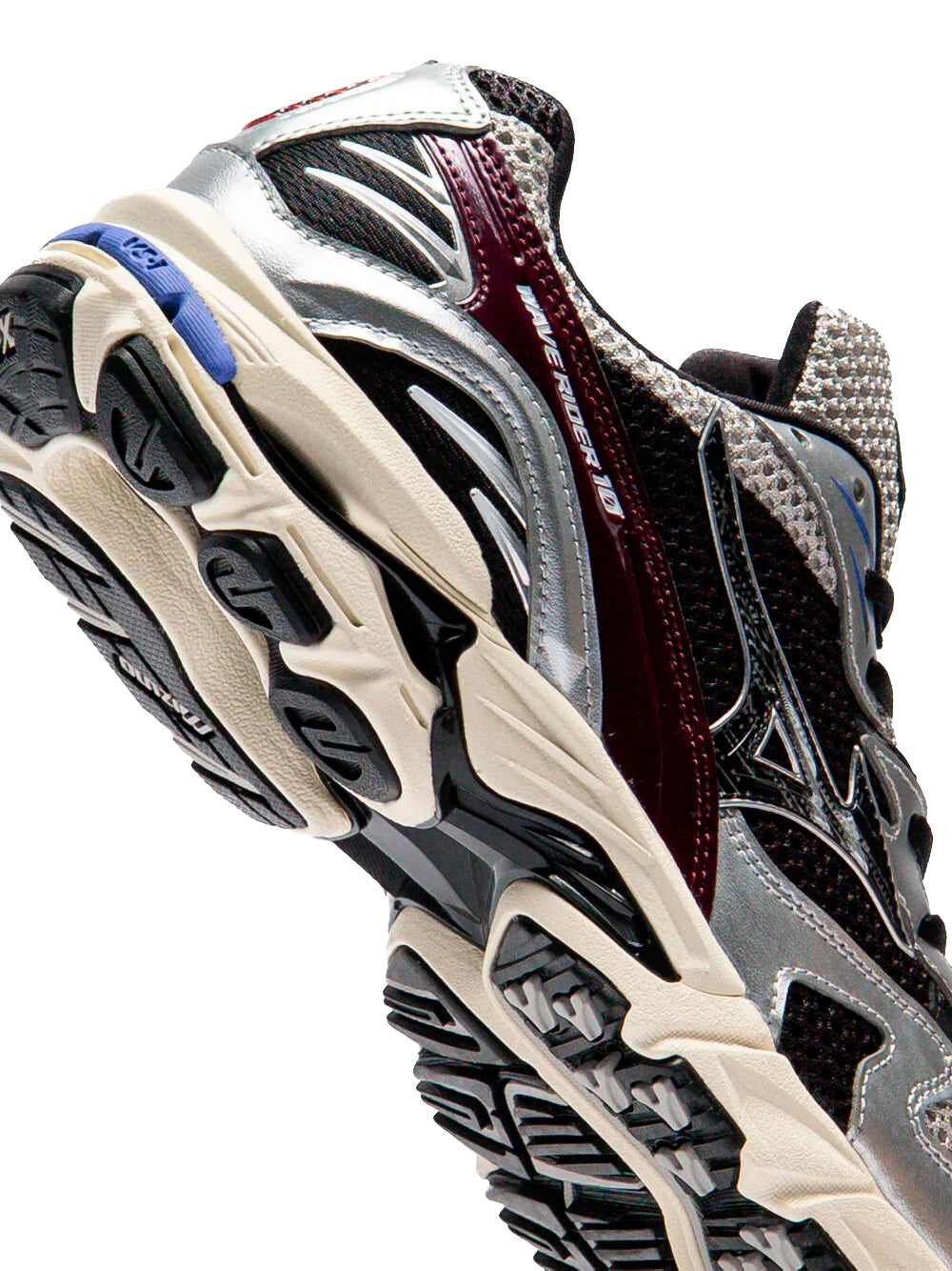 MIZUNO-S.L. WAVE RIDER 10-D1GA210417 17 HARBOR MIST/BLACK/FIG