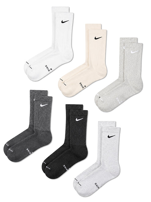 NIKE-EVERYDAY ELEVATED SOCKS 6 PACK-HQ8021.904 904 MULTI