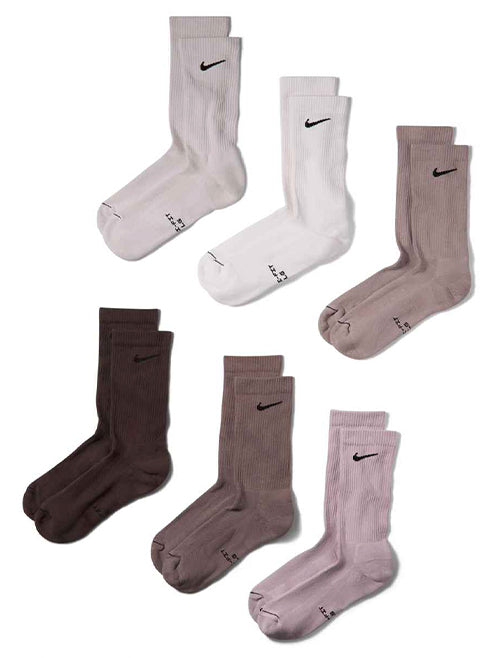 NIKE-EVERYDAY ELEVATED SOCKS 6 PACK-HQ8021.905 905 MULTI