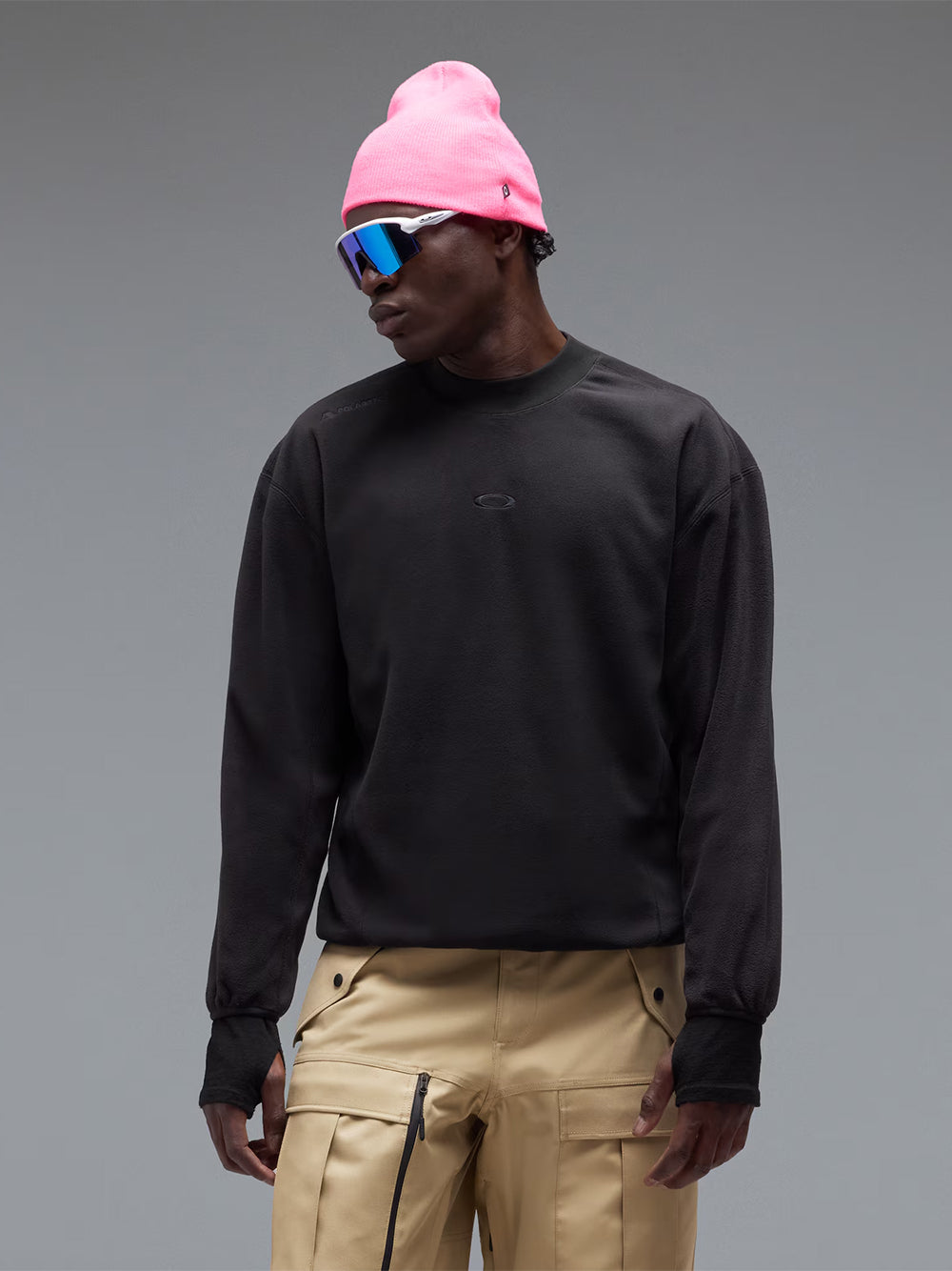 OAKLEY-SLUSH POLAR CREWNECK-FOA408616 021 PITCH BLACK