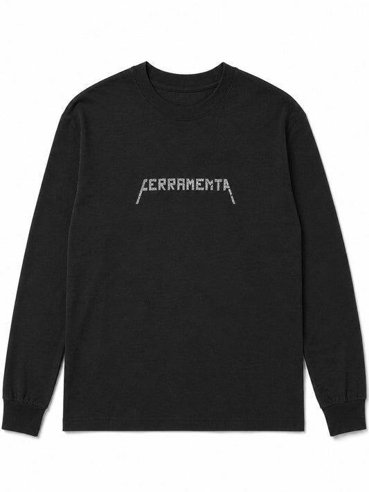 OEL CLUB-GLITTER LONGSLEEVE TEE-LSTB BLACK