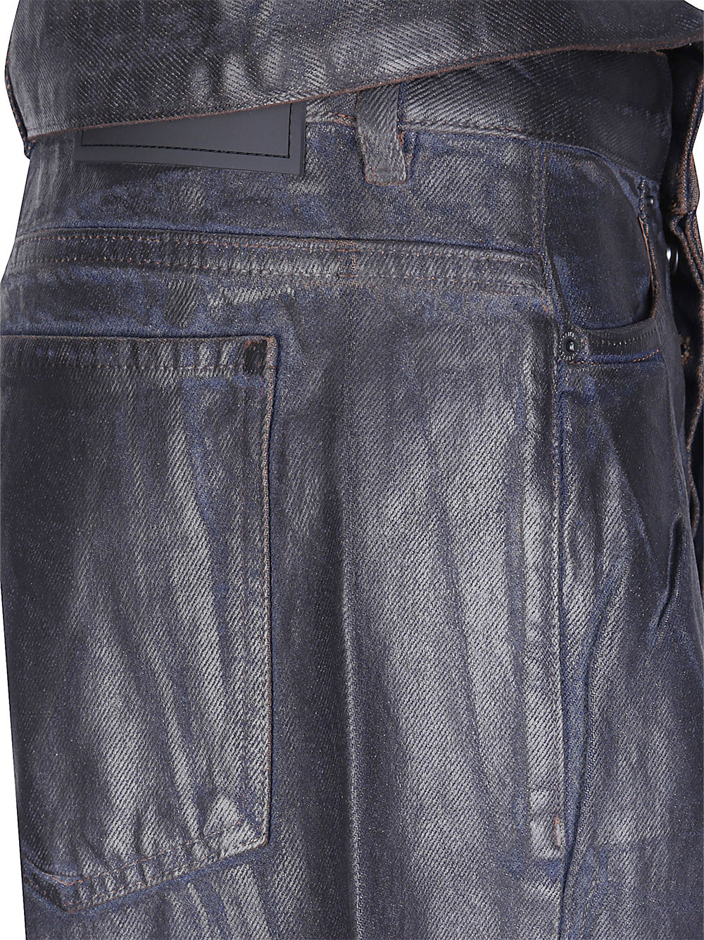 OTTOLINGER-GLAZED BAGGY JEANS-117.203817.05 BLUE/BLACK PAINT