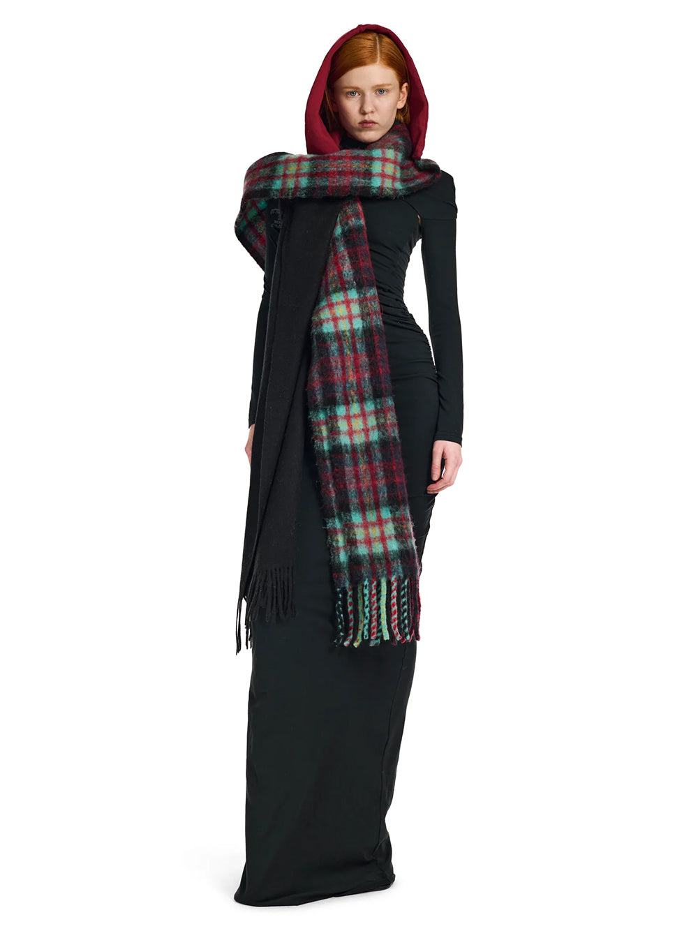 OTTOLINGER-HOODED SCARF-129.902828.03 WASHED BLACK