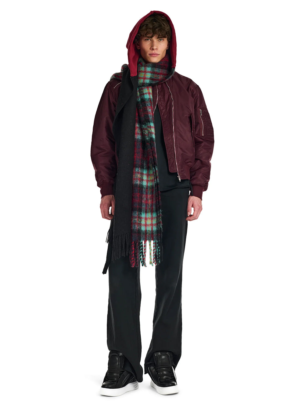 OTTOLINGER-HOODED SCARF-129.902828.03 WASHED BLACK