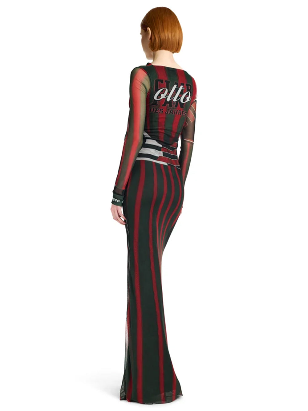 OTTOLINGER-MESH LONGSLEEVE MAXI DRESS-101.504801.01 SPORTY POLO