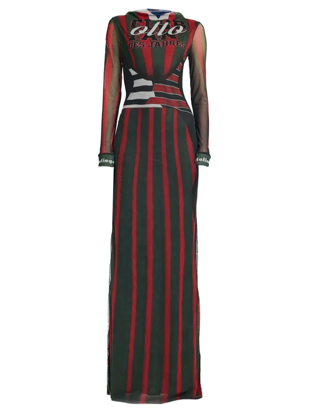 OTTOLINGER-MESH LONGSLEEVE MAXI DRESS-101.504801.01 SPORTY POLO