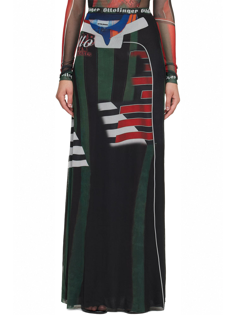 OTTOLINGER-MESH MAXI SKIRT-101.303901.01 SPORTY POLO