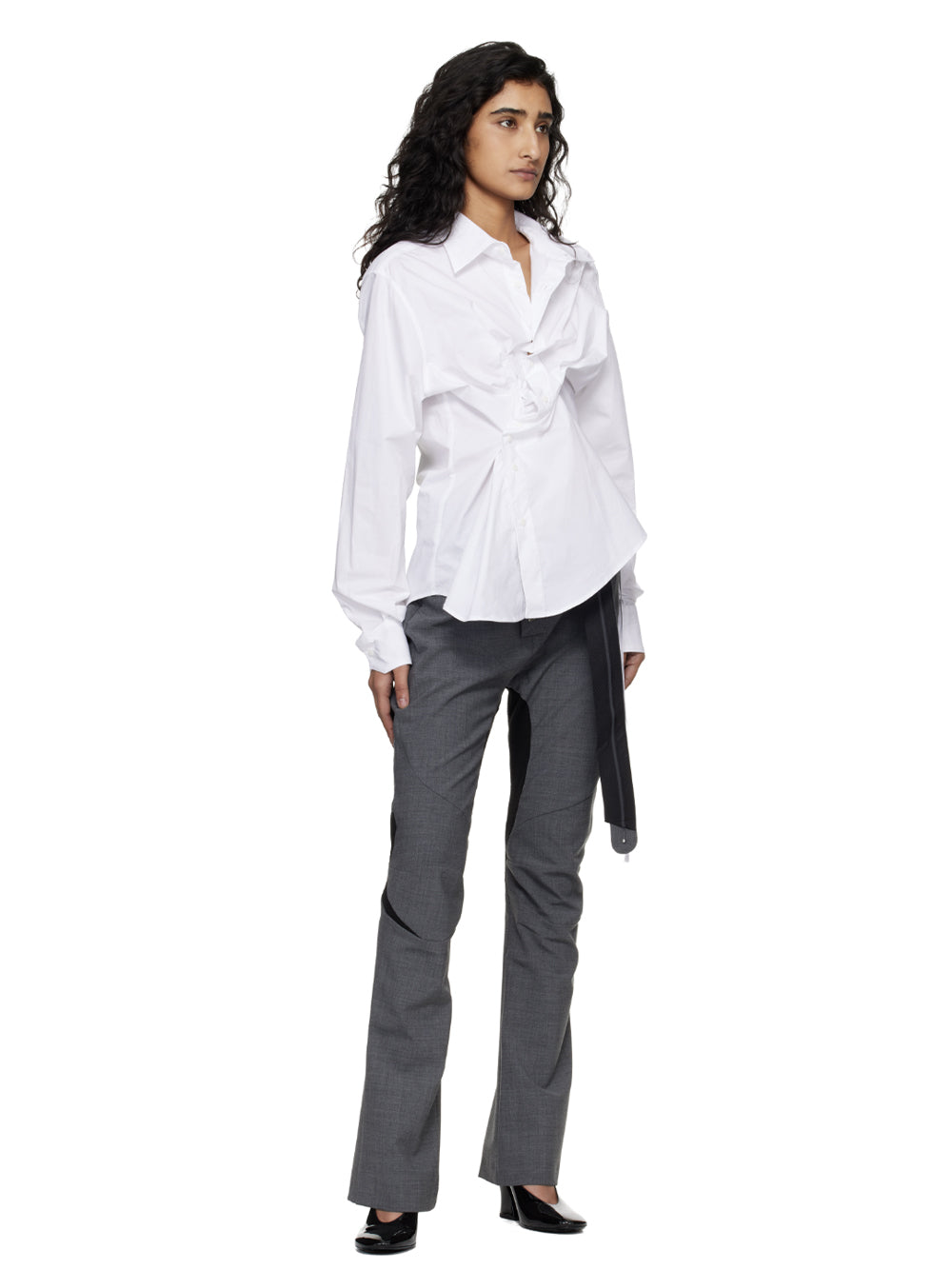 OTTOLINGER-SLIM MULTILINE SUIT PANTS-12320372302 GREY