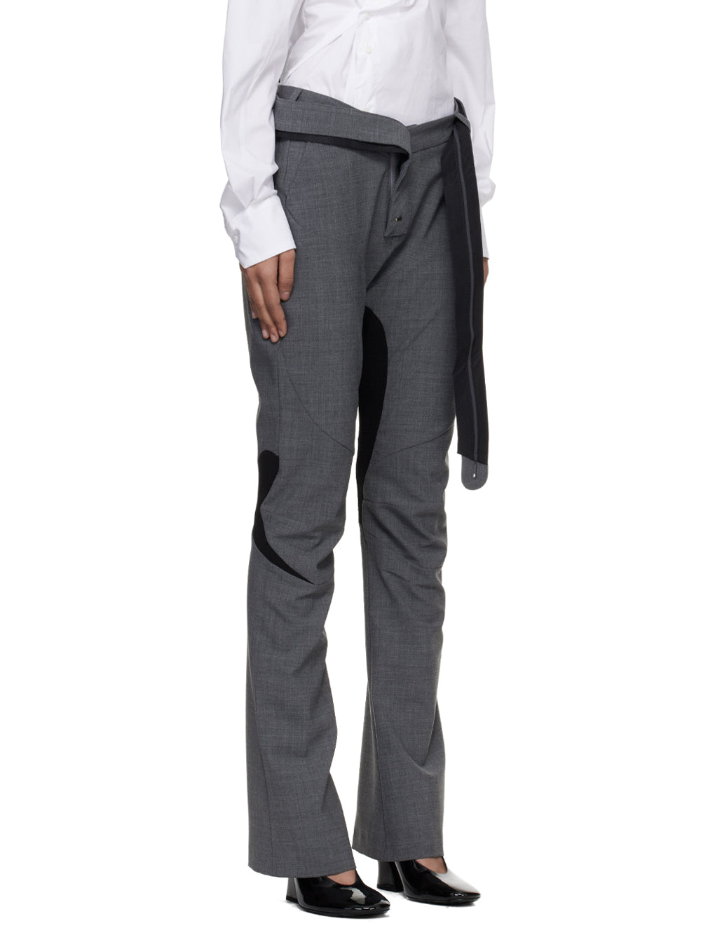 OTTOLINGER-SLIM MULTILINE SUIT PANTS-12320372302 GREY