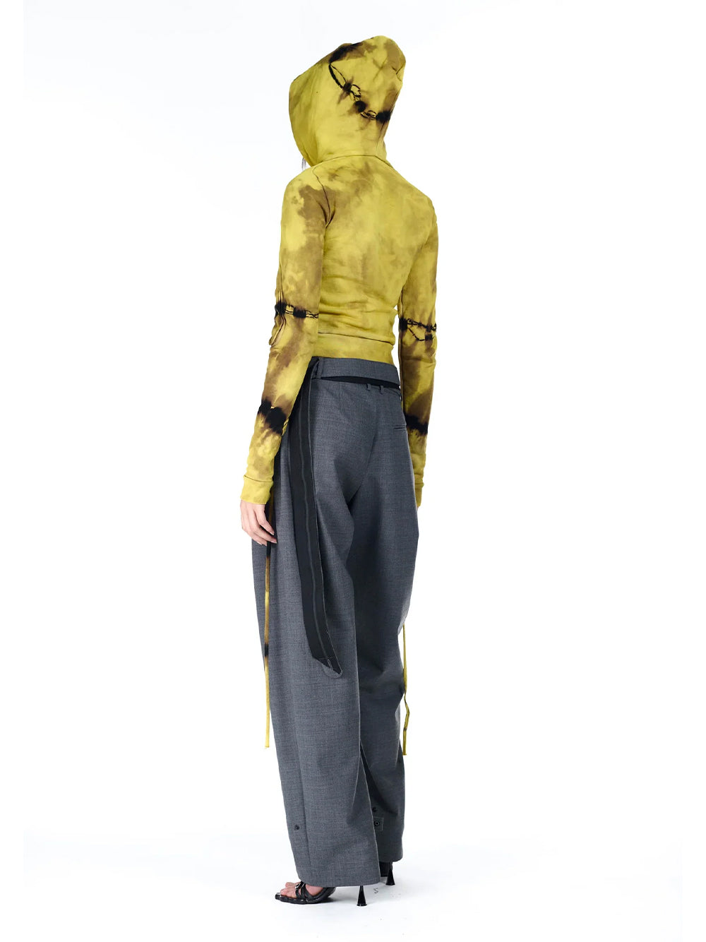 OTTOLINGER-STRAPPED BAGGY SUIT PANTS-123.205423.01 ANTHRACITE