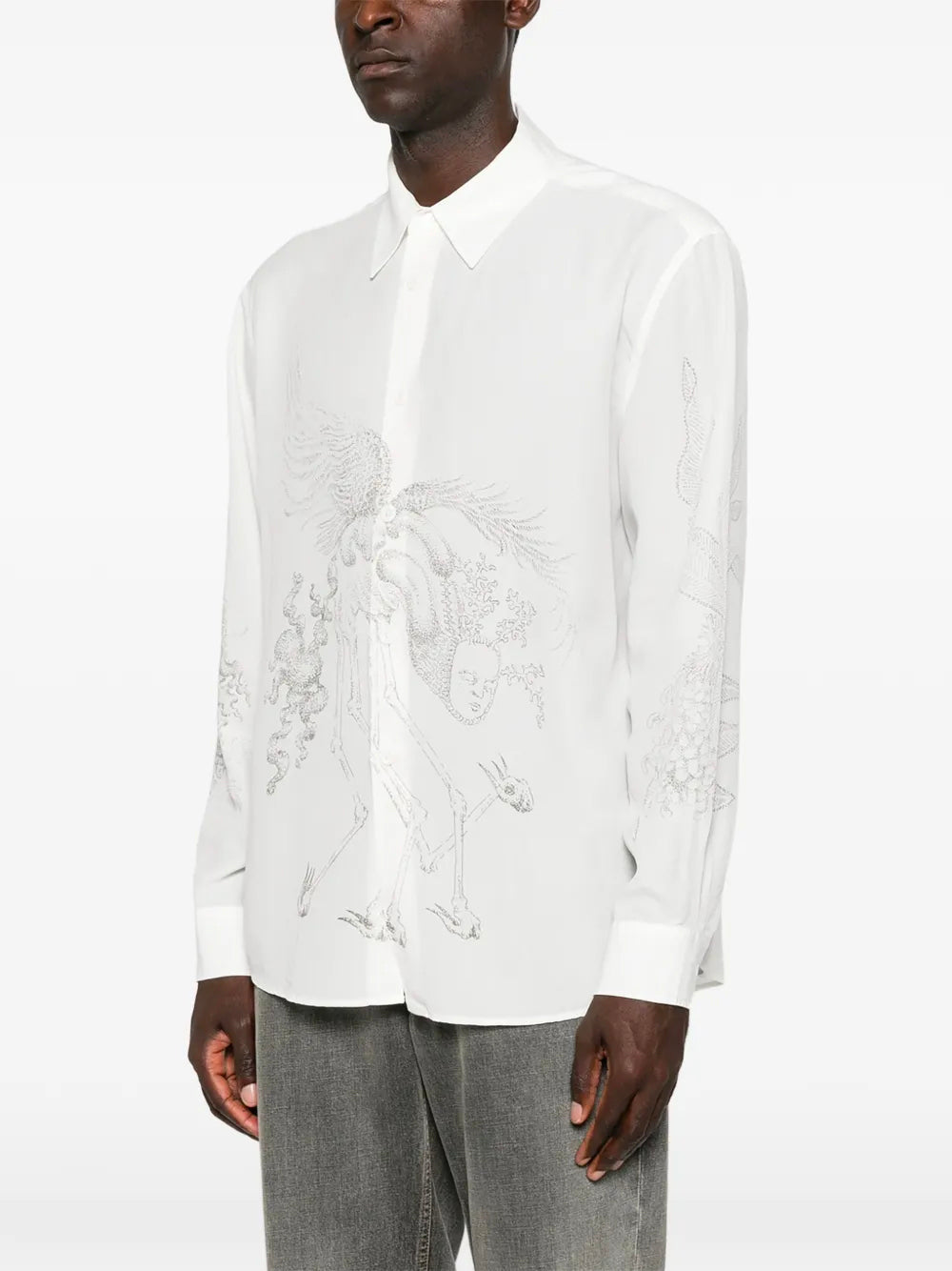 OUR LEGACY-BEYOND SHIRT-M4262BPA POINTILLISM ALLEGORY PRINT