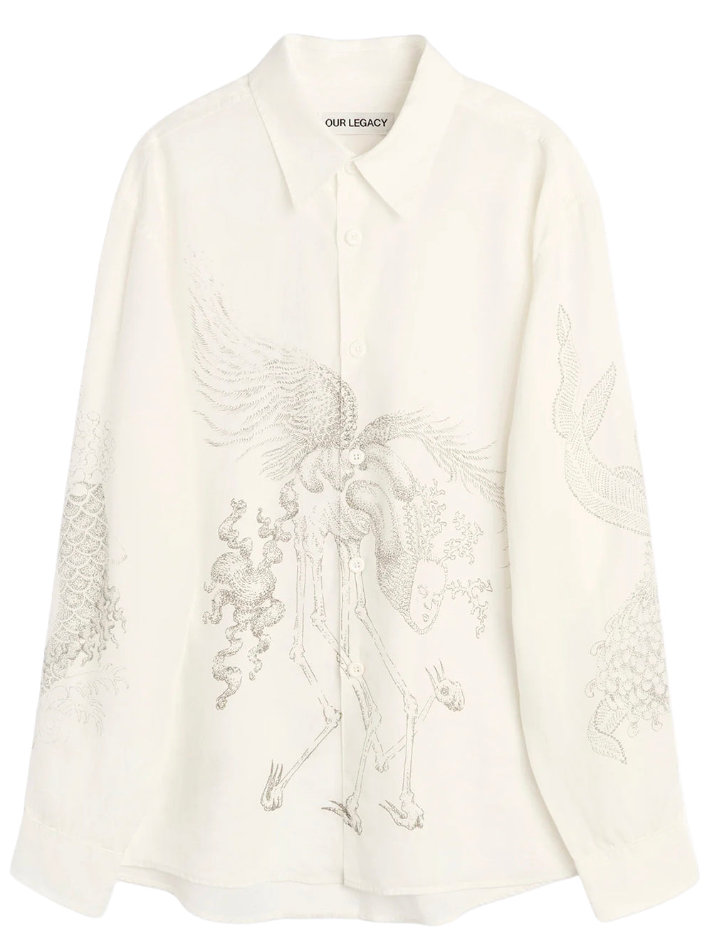 OUR LEGACY-BEYOND SHIRT-M4262BPA POINTILLISM ALLEGORY PRINT