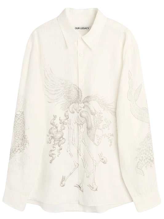 OUR LEGACY-BEYOND SHIRT-M4262BPA POINTILLISM ALLEGORY PRINT