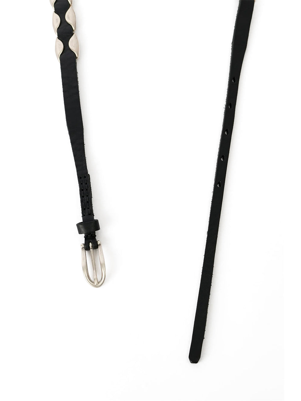 OUR LEGACY-BILLOW BELT-A2268BOI OILY BLACK LEATHER