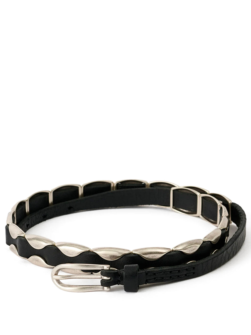 OUR LEGACY-BILLOW BELT-A2268BOI OILY BLACK LEATHER