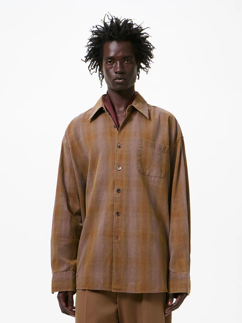 OUR LEGACY-BORROWED SHIRT-M2262BCF DAKOTA FLANNEL CHECK