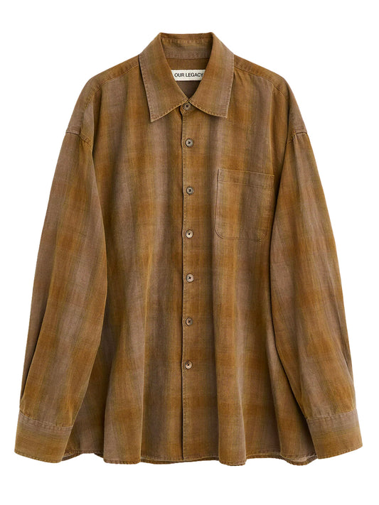 OUR LEGACY-BORROWED SHIRT-M2262BCF DAKOTA FLANNEL CHECK