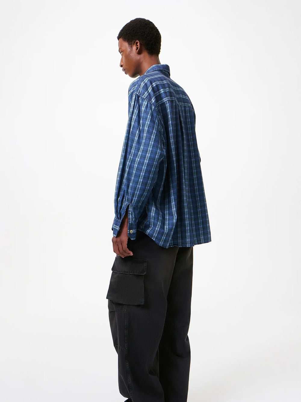 OUR LEGACY-BORROWED SHIRT-M2262BCP CHECK PLEASE PRINT