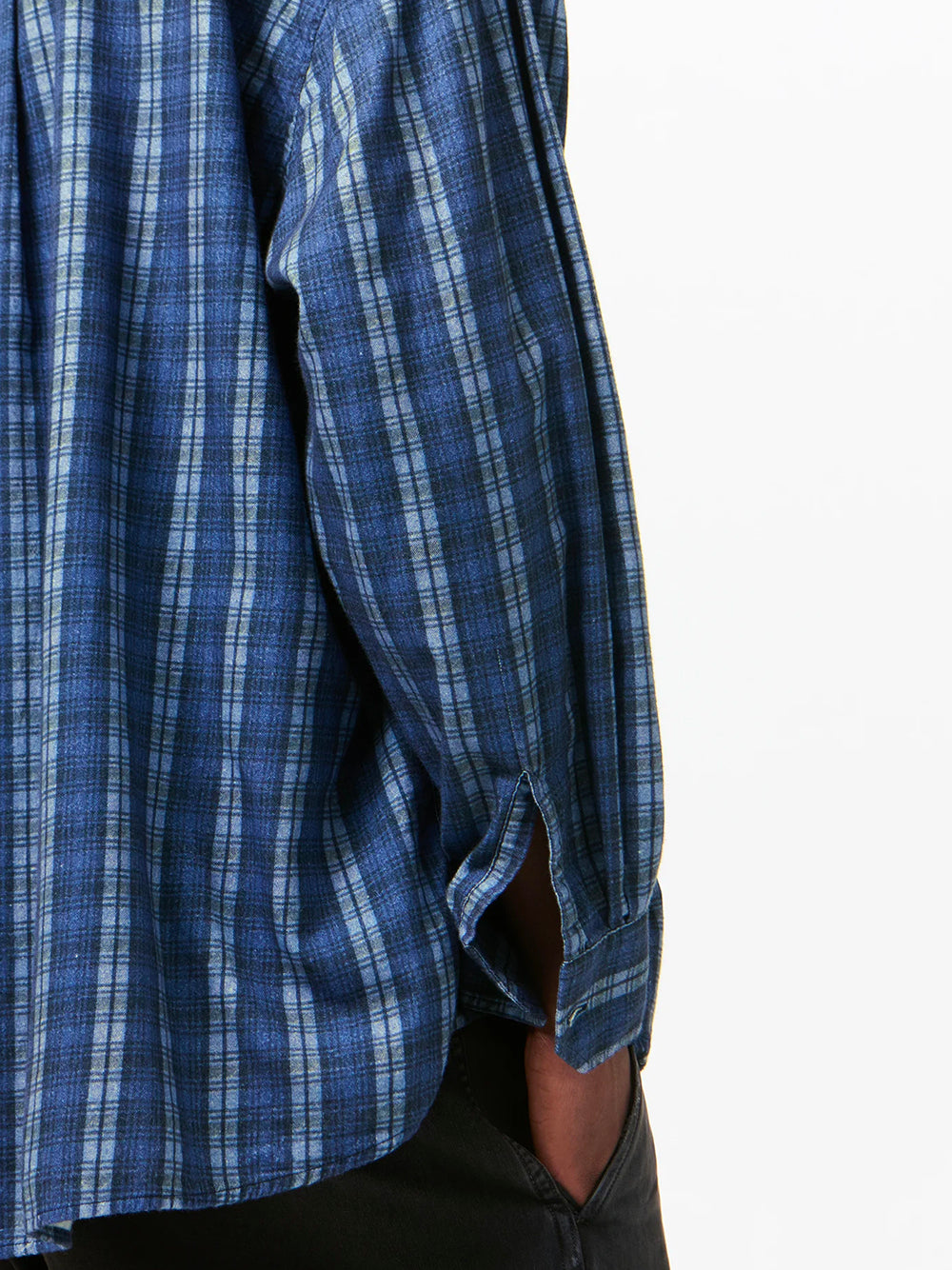OUR LEGACY-BORROWED SHIRT-M2262BCP CHECK PLEASE PRINT