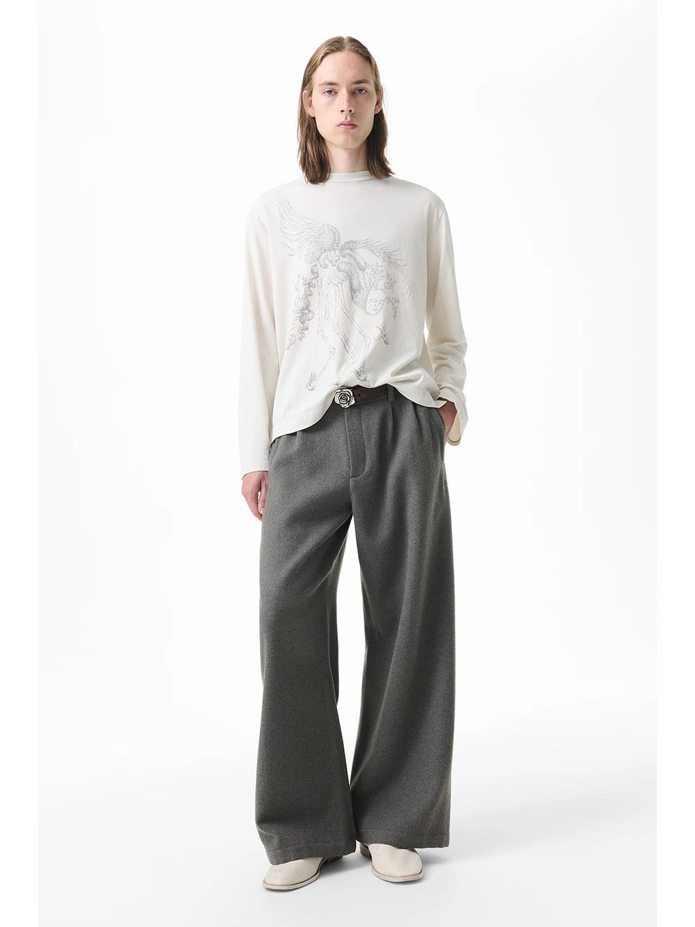 OUR LEGACY-BOX LONGSLEEVE-M4266BM MANIFESTED SPIRIT PRINT