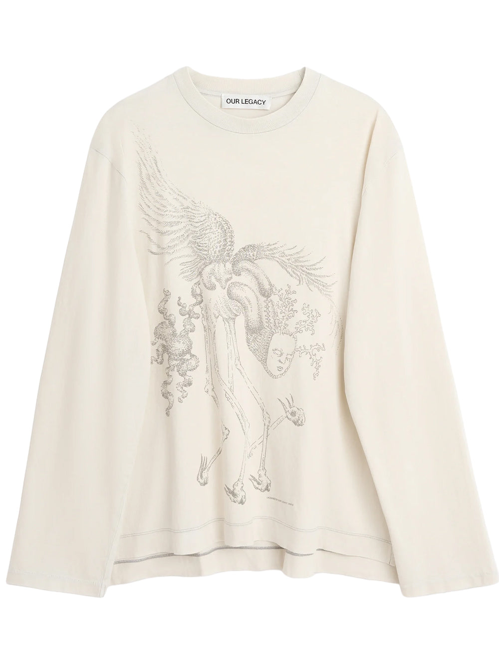 OUR LEGACY-BOX LONGSLEEVE-M4266BM MANIFESTED SPIRIT PRINT