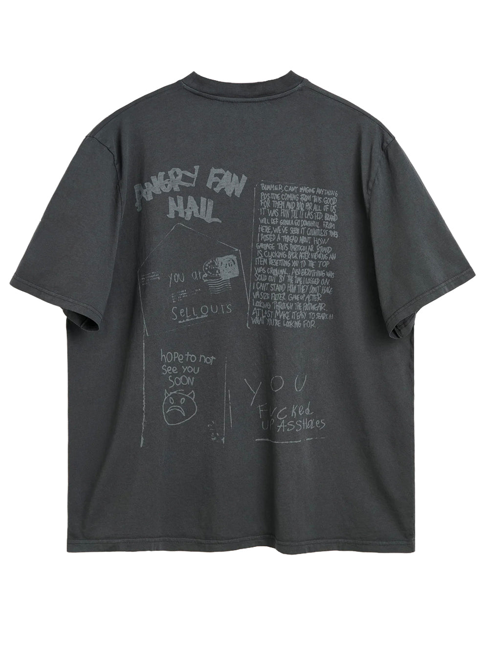 OUR LEGACY-BOX T-SHIRT-M2266BA ANGRY FAN MAIL PRINT