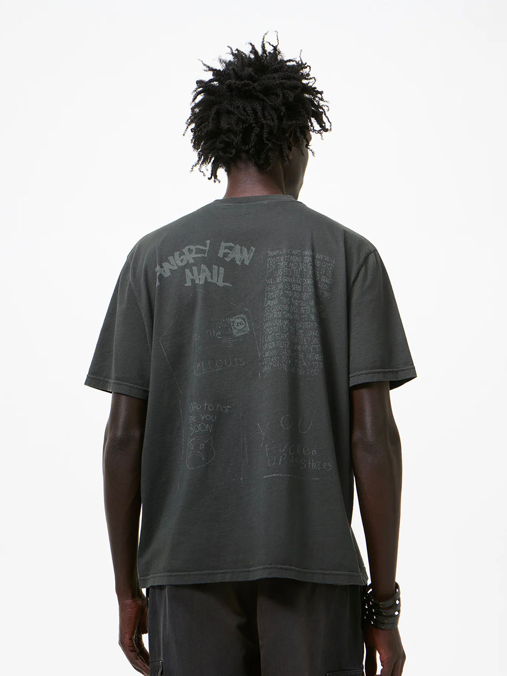 OUR LEGACY-BOX T-SHIRT-M2266BA ANGRY FAN MAIL PRINT