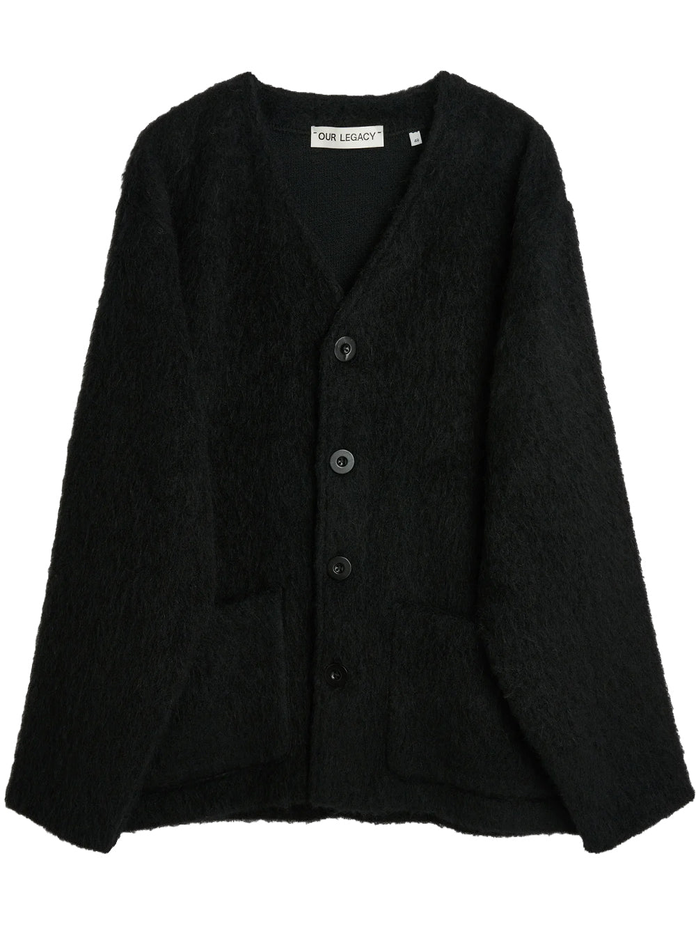 OUR LEGACY-CARDIGAN-M4206CBM BLACK MOHAIR